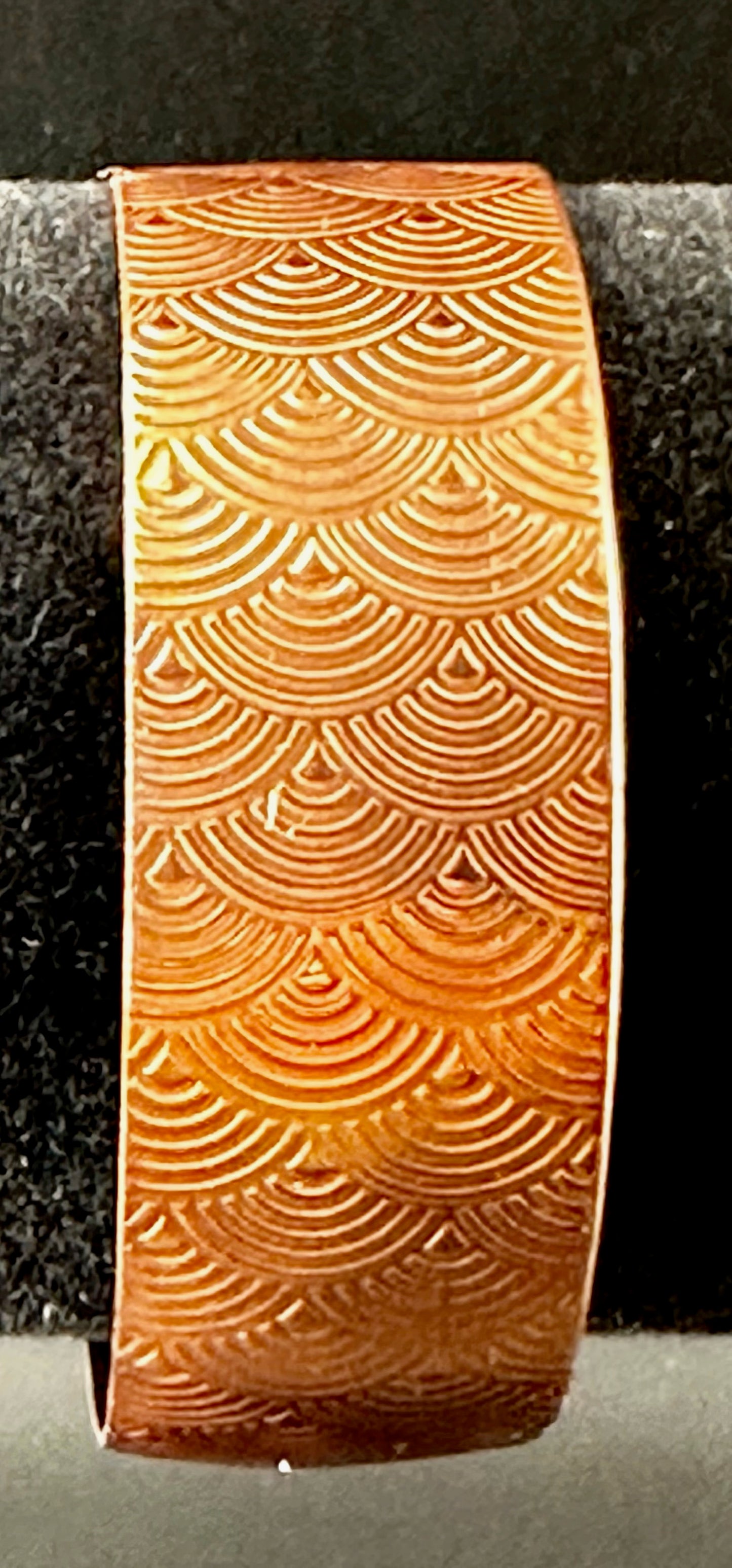 Copper Cuff Bracelet - Rainbows