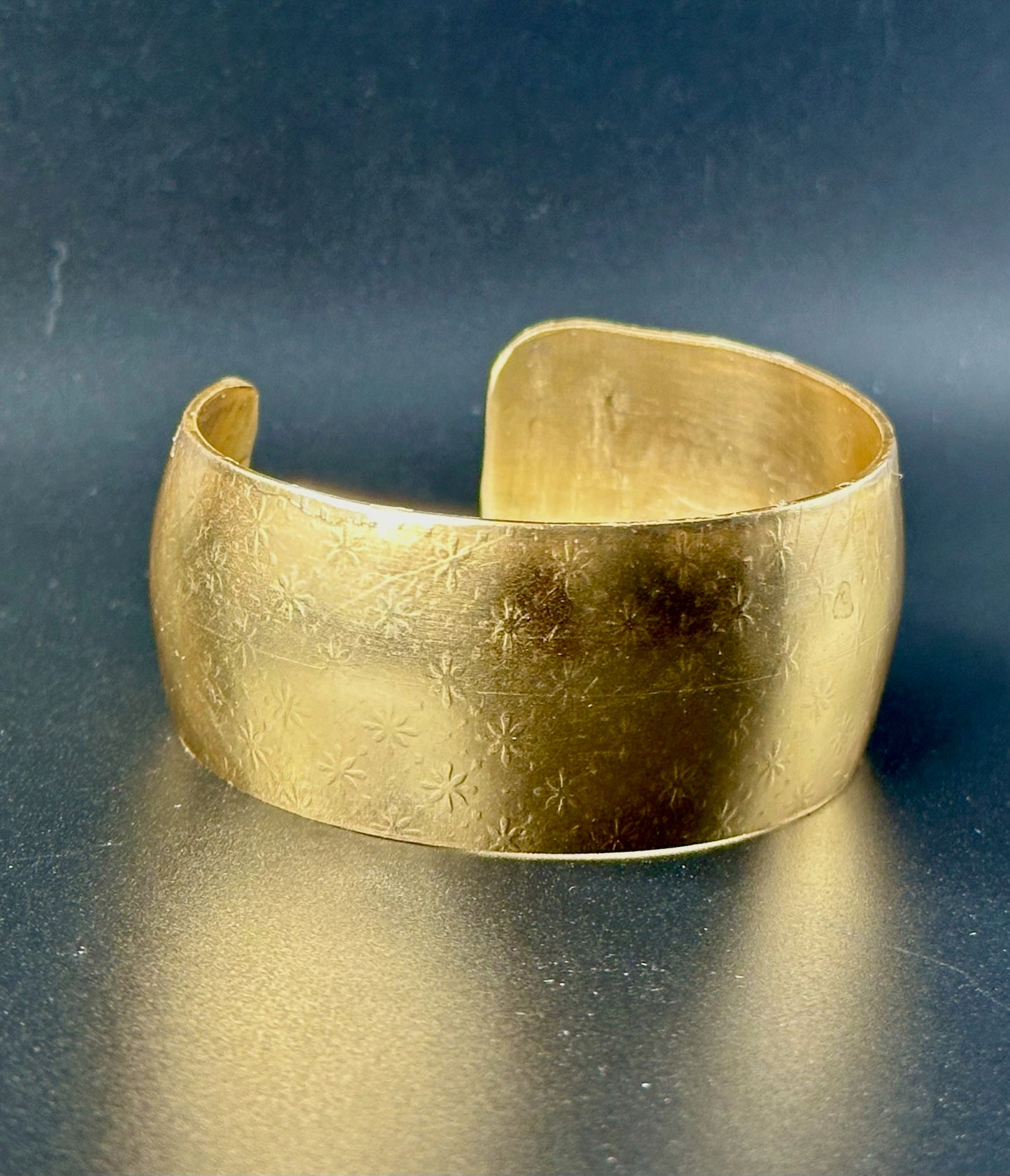 Brass Cuff Bracelet - Vintage Stars